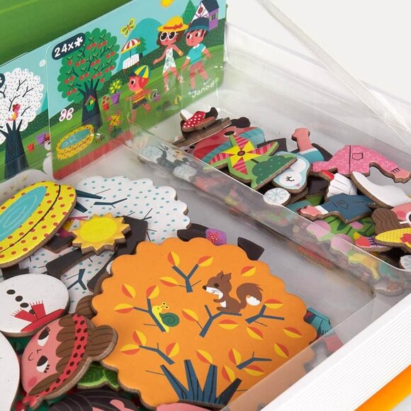 New Sealed Janod Magneti’Book 4 Seasons • 3 to 8 Years - Picture 9 of 16